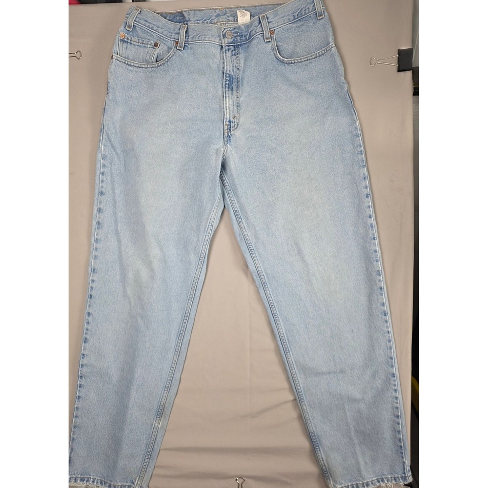 Levi Strauss 560 Mens W38 L34 Light Wash Loose Fit Tapered‎ Leg Jeans Denim